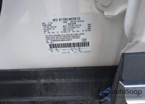 2021 Ford Explorer Xlt from USA, damaged, VIN 1FMSK8DH5MGA49401